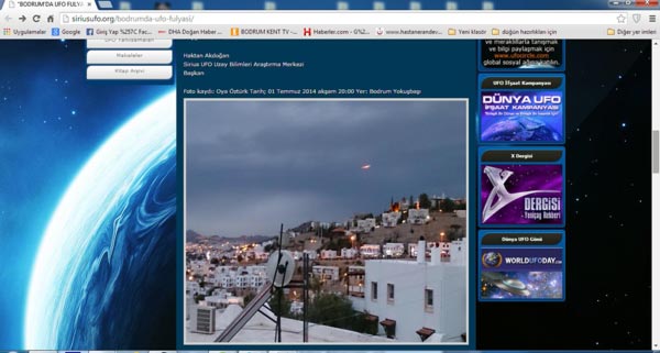 Bodrum'da ufo tespit edildi! İşte o görüntü